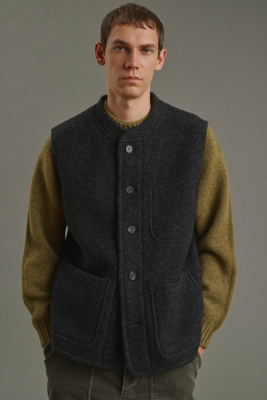 Samuel Jacket - Charcoal Grey - Wool - Men