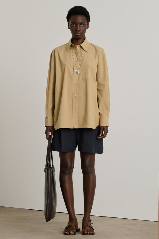 Chemise Carlotta - Beige Foncé - Coton - Femme