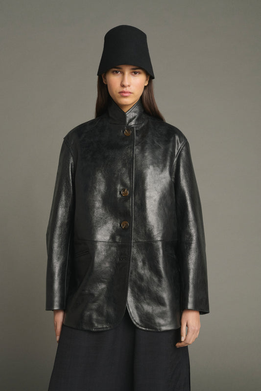 Jacke Luciano - Schwarz - Leder - Damen
