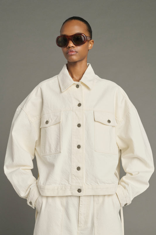 Jacke Lys - Ecru - Baumwolle - Damen