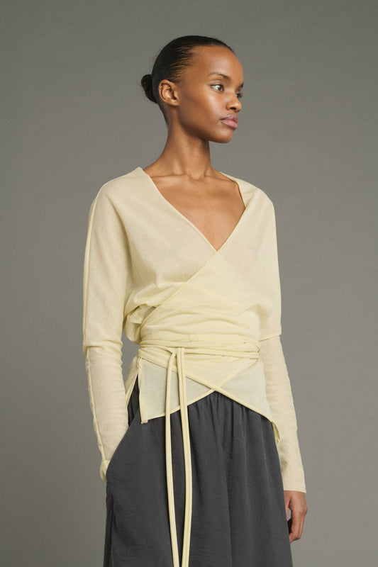 T-shirt Luth - Pale Yellow - Cotton - Women