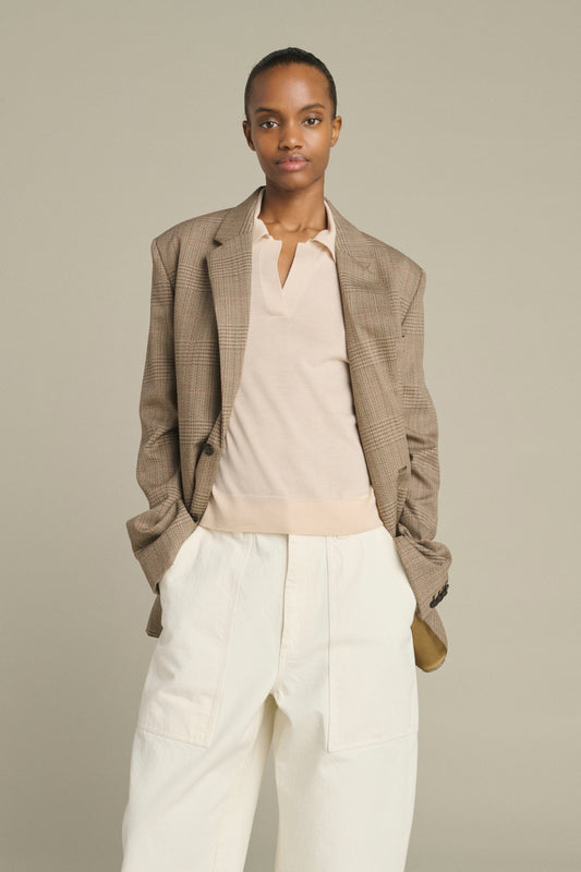 Jacke Hermosa - Braun/Beige - Wolle - Damen