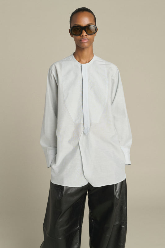 Anora Shirt - Pale Blue - Cotton - Women