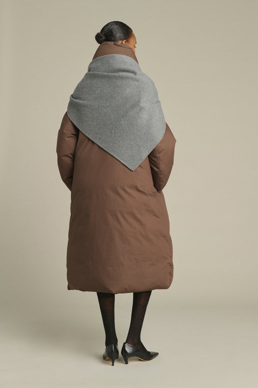 Cape Jamelia – Hellgrau – Wolle – Damen