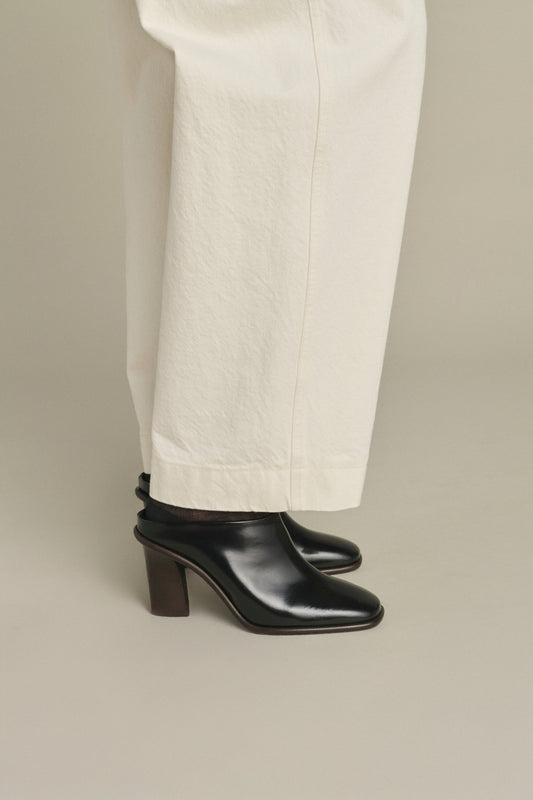 Elba mules - Black - Leather - Women