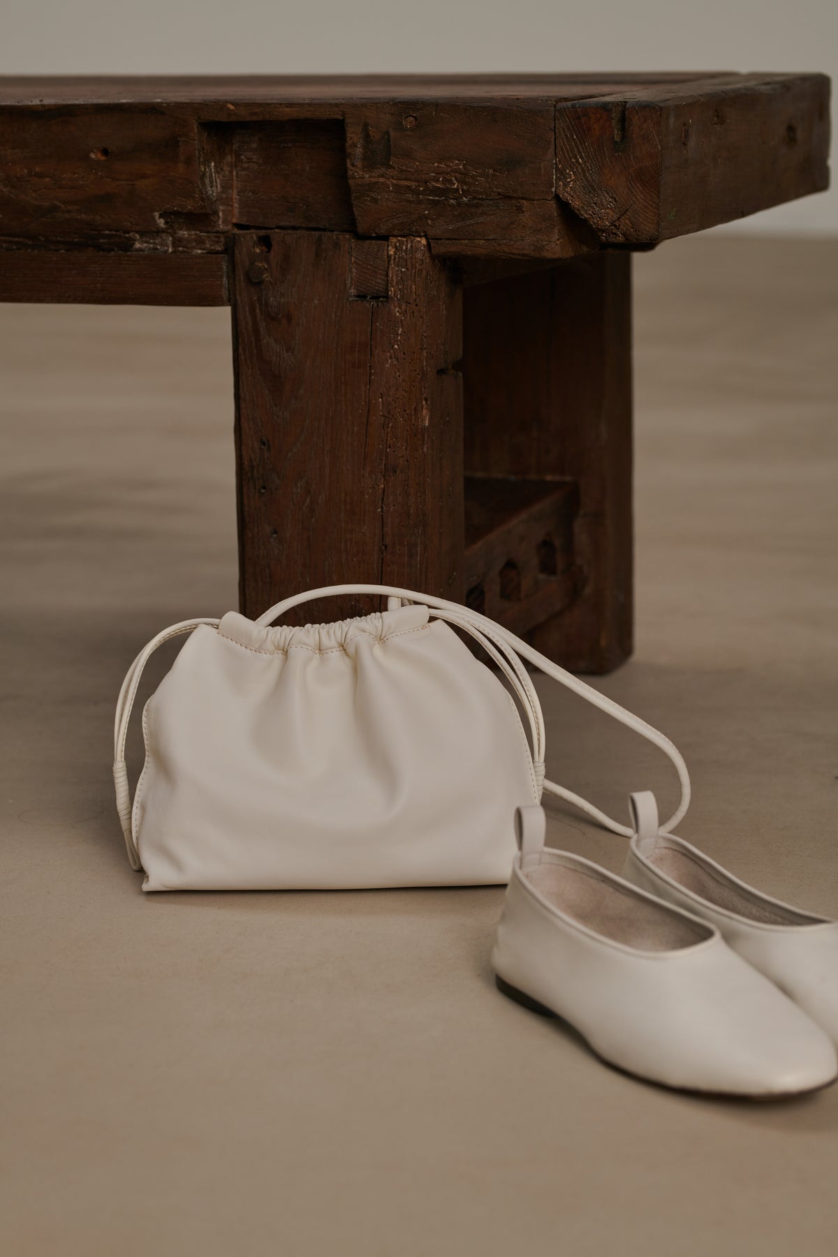 Tasche Suzette - Hellgrau - Leder - Damen