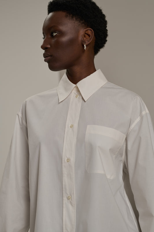 Hemd Carlotta - Gebrochenes Weiß - Baumwolle - Damen