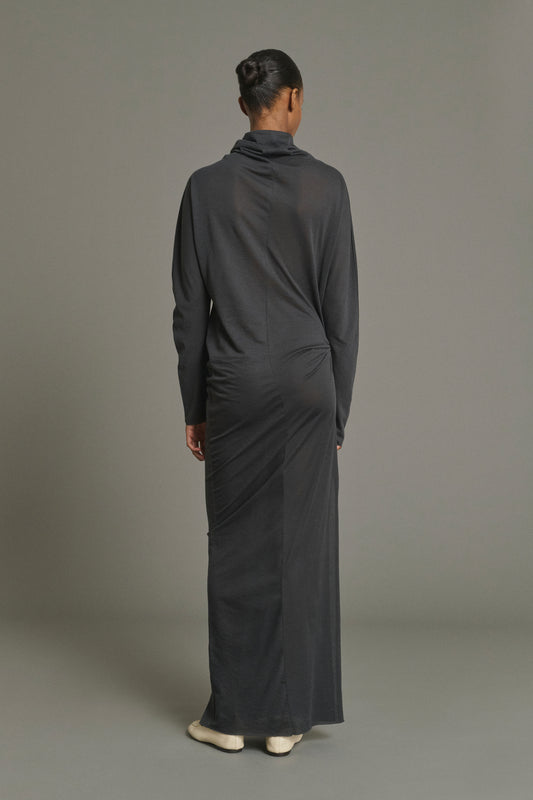Kleid Lola - Anthrazitgrau - Baumwolle - Damen
