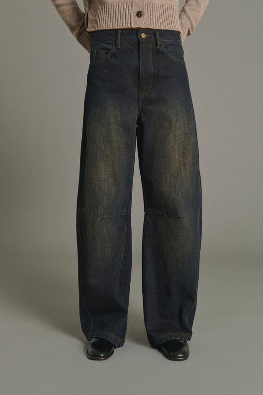 Jeans Eliott – Noir – Baumwolle – Damen