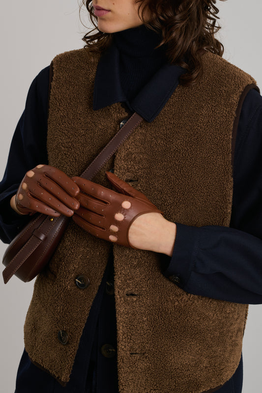 Handschuhe Duxford - Braun - Leder - Damen