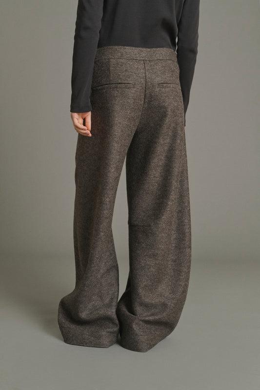 Hose Gibson – Taupe Meliert – Wolle – Damen