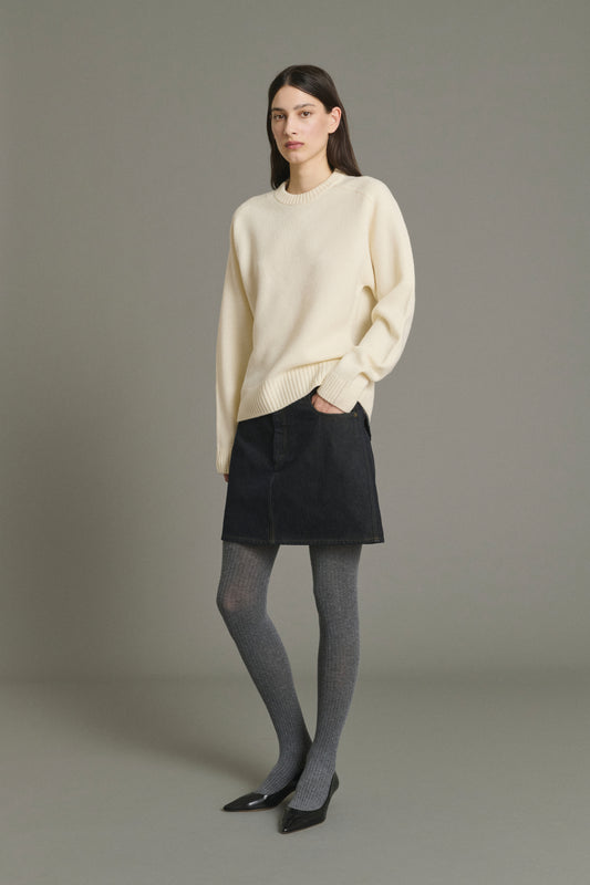 Rock Lacy – Schwarz – Baumwolle – Damen