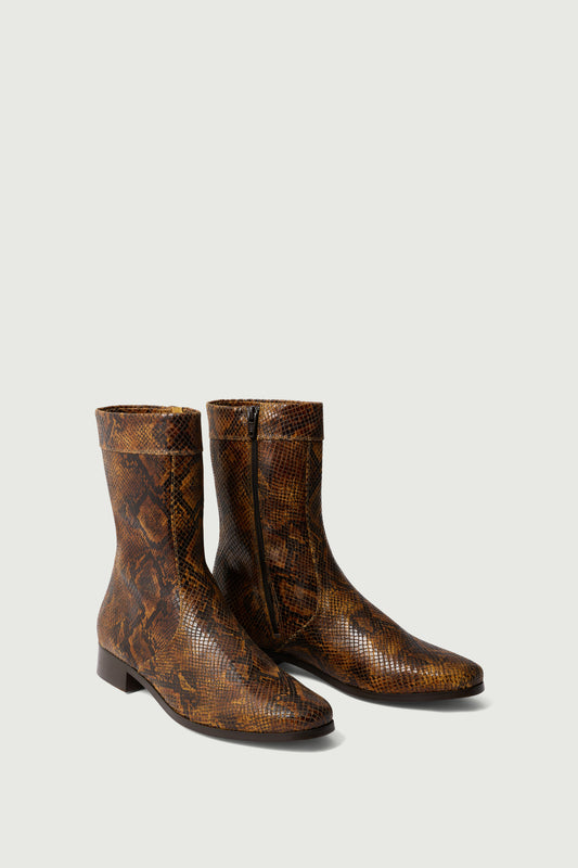 Stiefeletten Écaille - Python - Leder - Damen