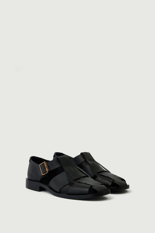 Sandalen Velika - Schwarz - Leder - Damen
