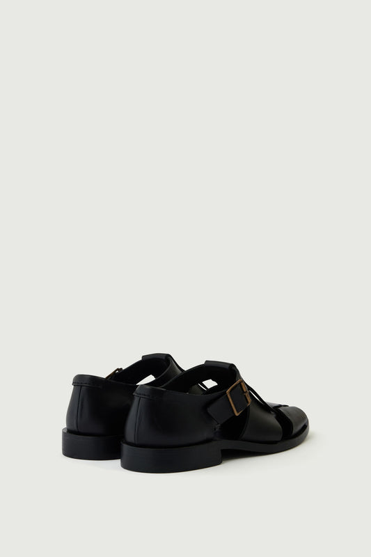 Sandalen Velika - Schwarz - Leder - Damen