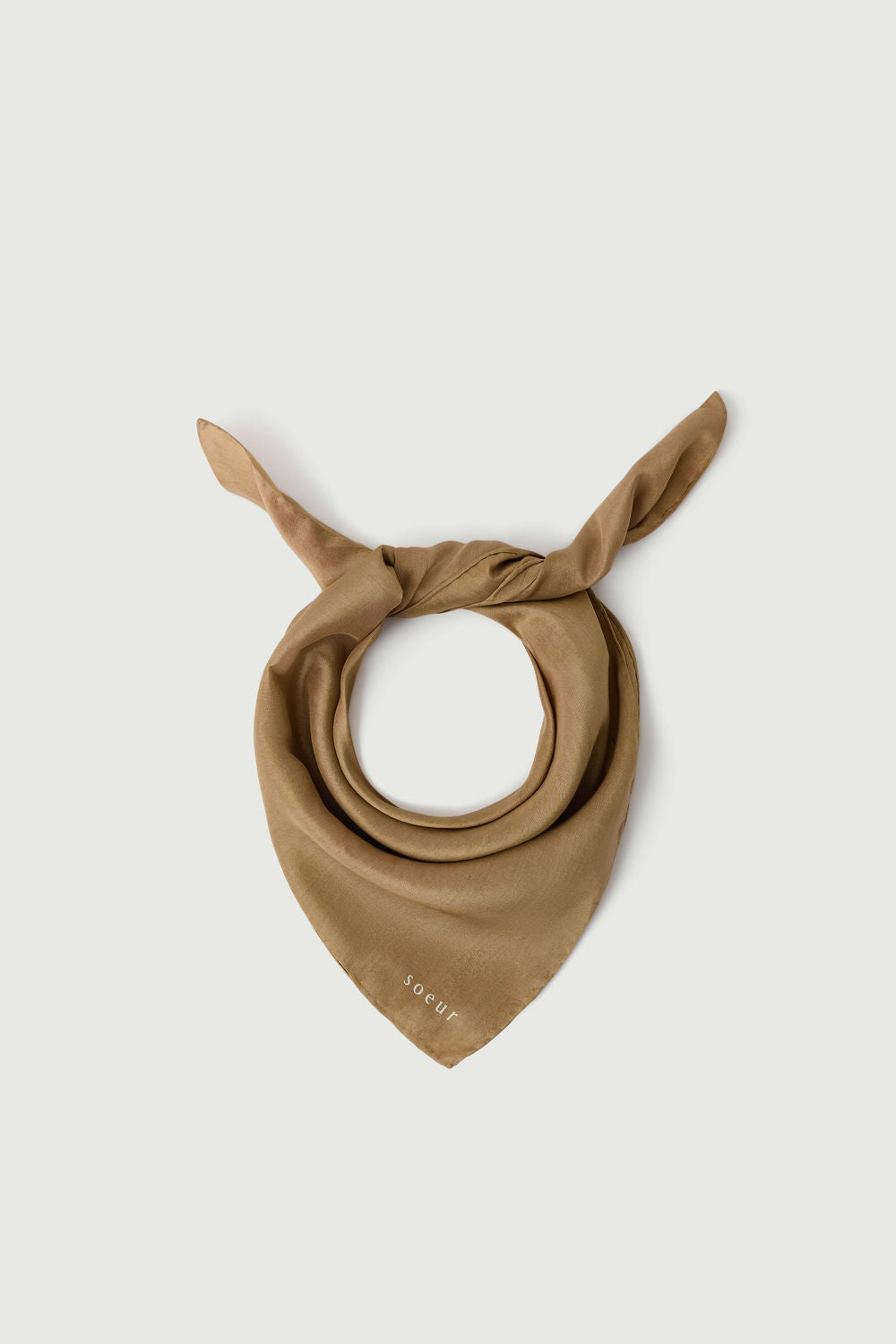 Halstuch Square - Beige - Seide - Damen