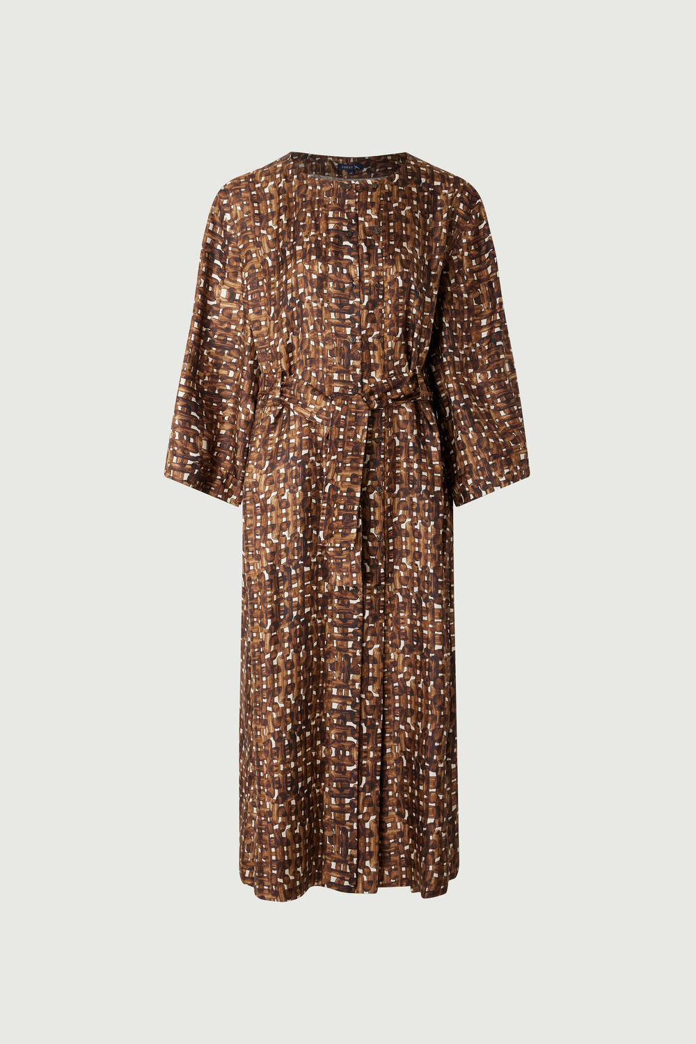 Uruguay dress - Charcoal/Ecru - Silk - Women