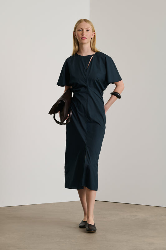 Kleid Ella - Nachtblau - Baumwolle - Damen