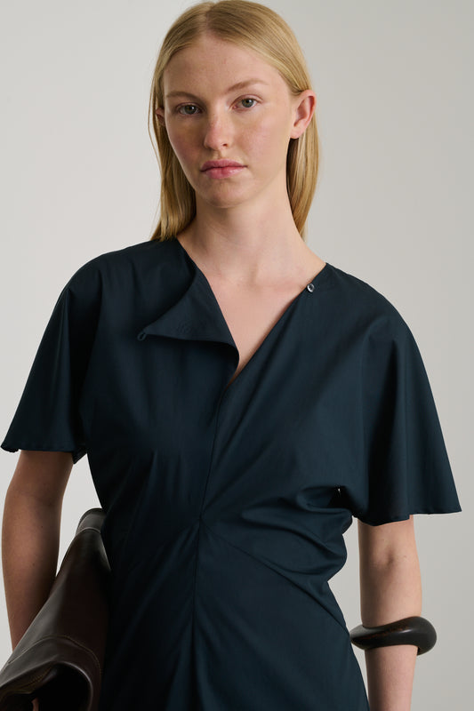 Kleid Ella - Nachtblau - Baumwolle - Damen