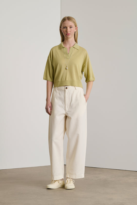 Polo Elton - Salbei - Wolle - Damen
