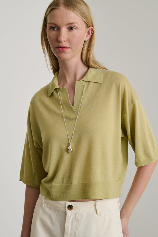 Polo Elton - Salbei - Wolle - Damen