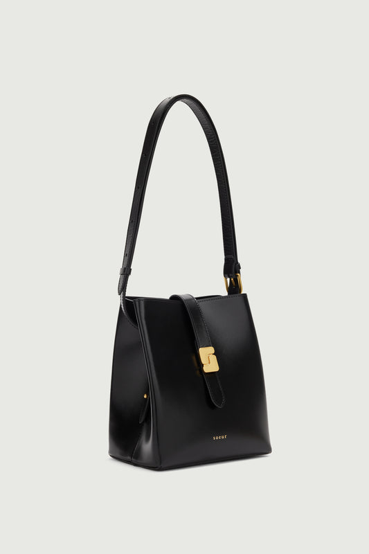 Tasche Bello Mini - Schwarz - Leder - Damen