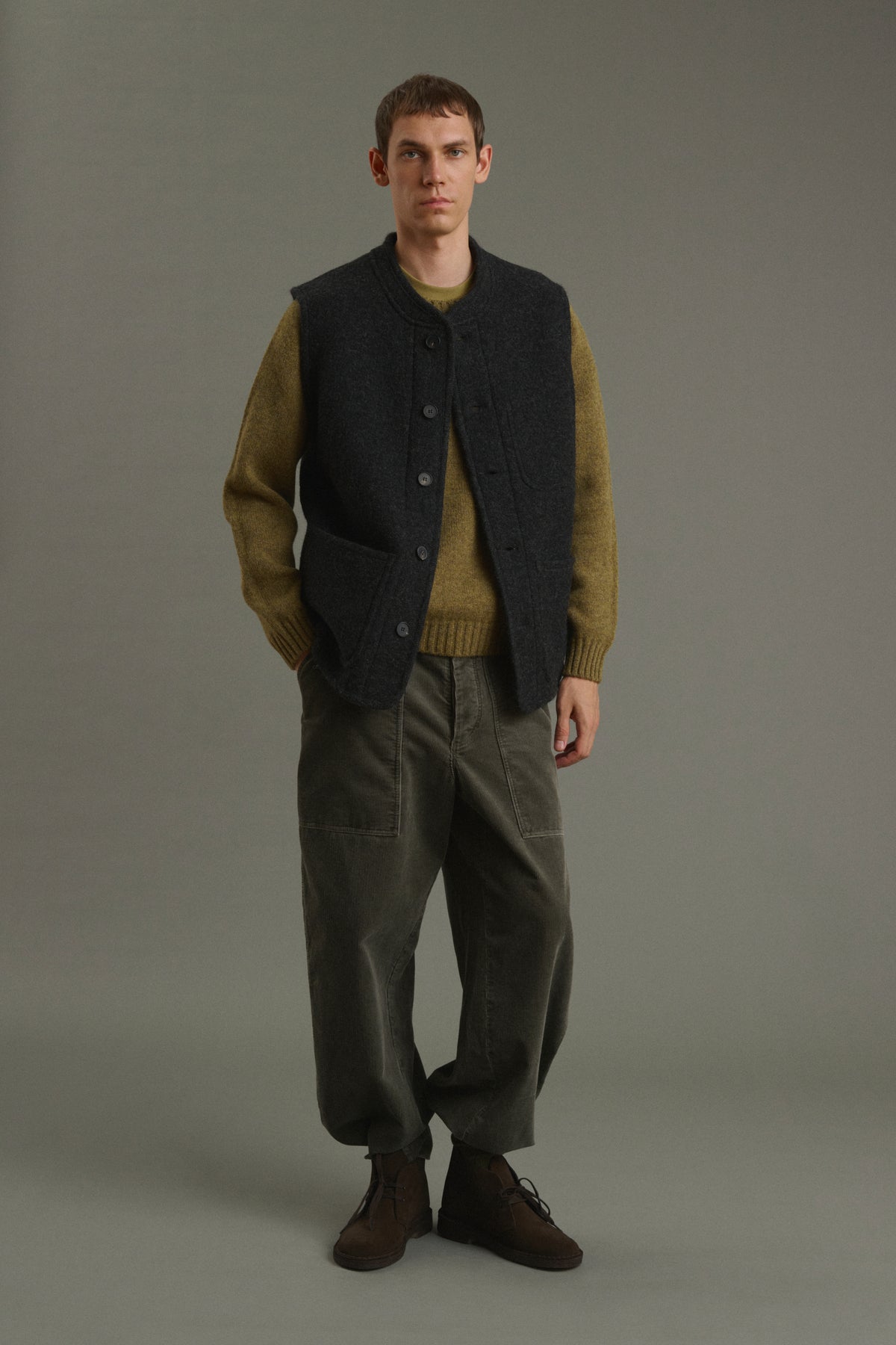 Jacke Samuel - Anthrazitgrau - Wolle - Herren vue 1