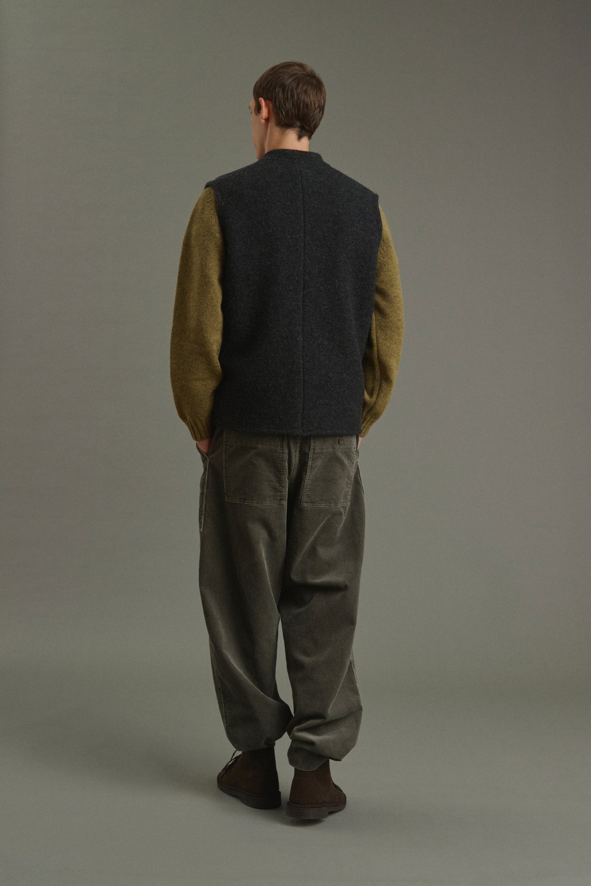 Jacke Samuel - Anthrazitgrau - Wolle - Herren vue 4