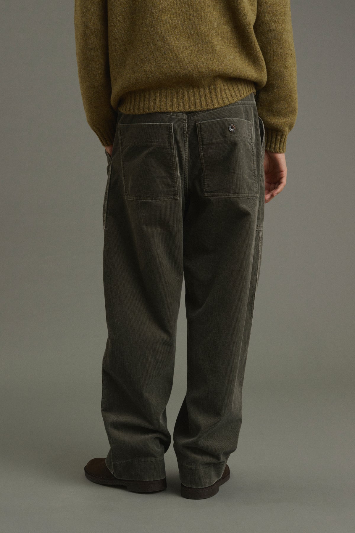 Hose Kurtis - Graugrün - Baumwolle - Herren vue 4