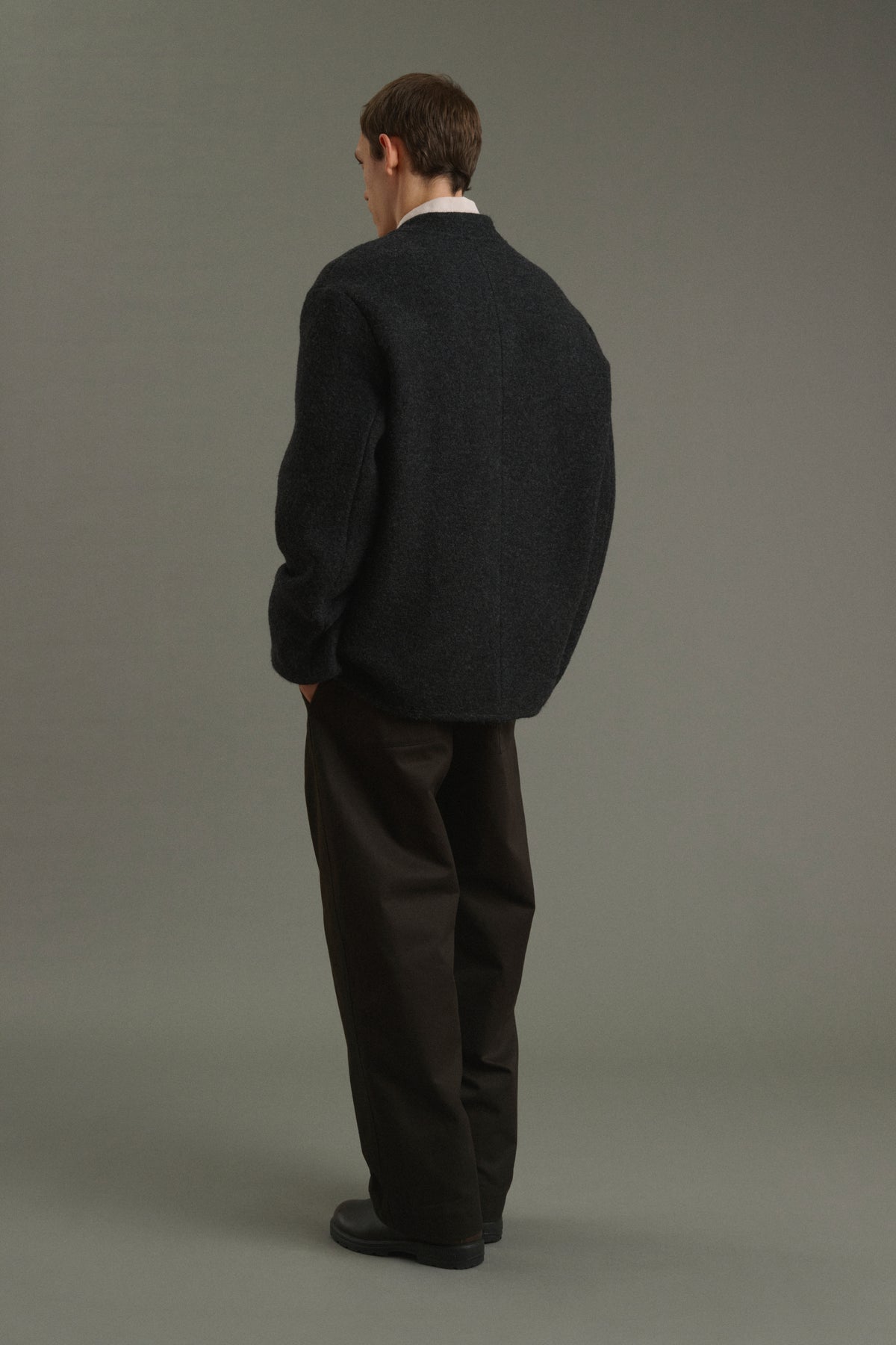 Jacke Aliocha - Anthrazitgrau - Wolle - Herren