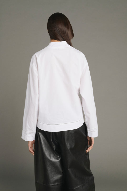 Bluse Lorraine - Weiß - Baumwolle - Damen