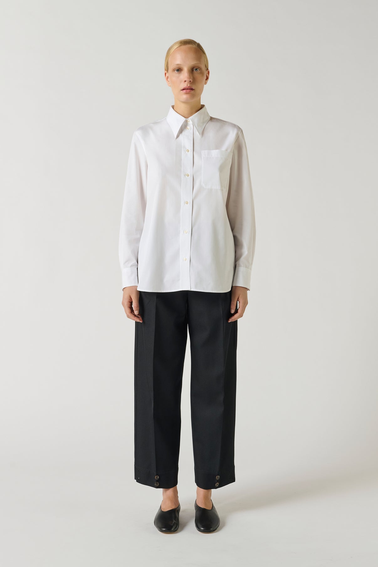Chemise Saphir - Blanc - Coton - Femme vue 3