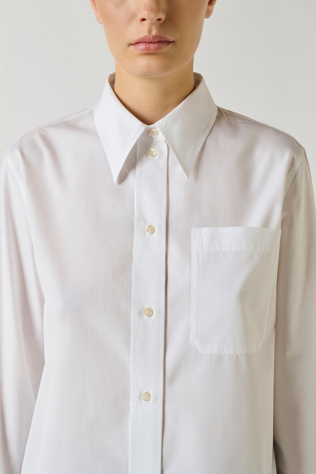 Chemise Saphir - Blanc - Coton - Femme vue 5