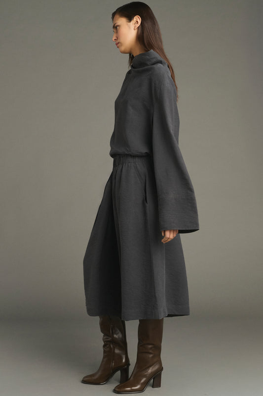 Bluse Laila - Anthrazitgrau - Seide - Damen