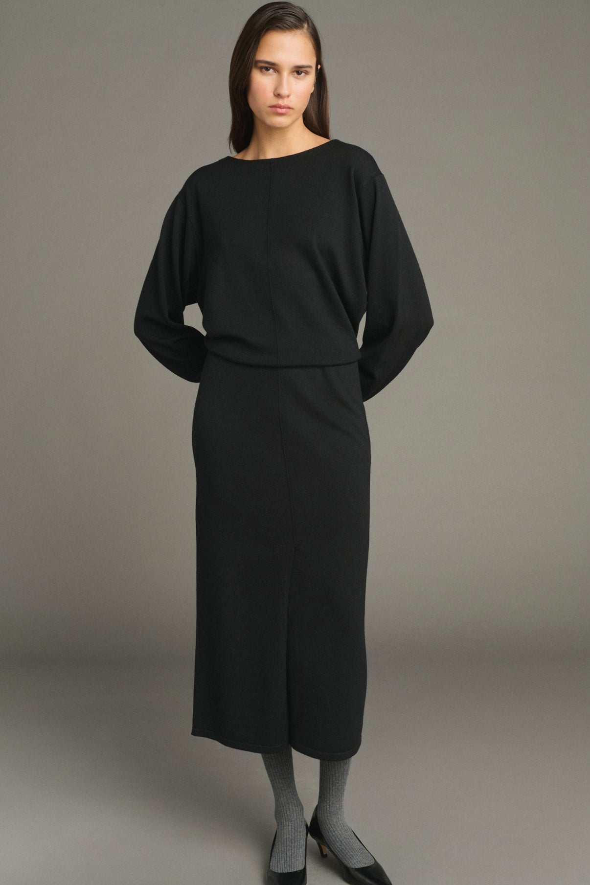 Kleid Kathleen - Schwarz - Merinowolle - Damen vue 3