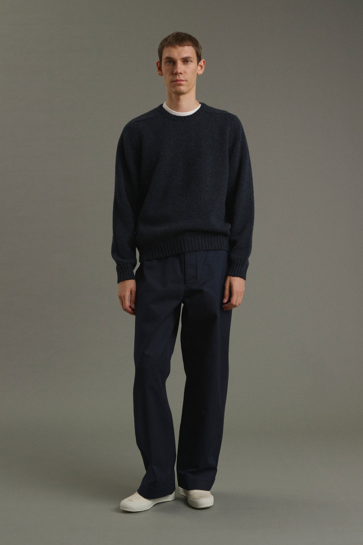 Hose Chet - Marineblau - Baumwolle - Herren vue 1