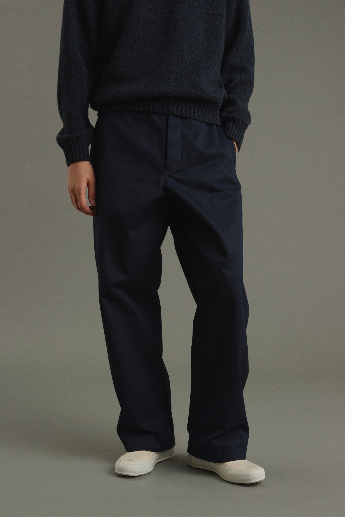 Hose Chet - Marineblau - Baumwolle - Herren vue 3