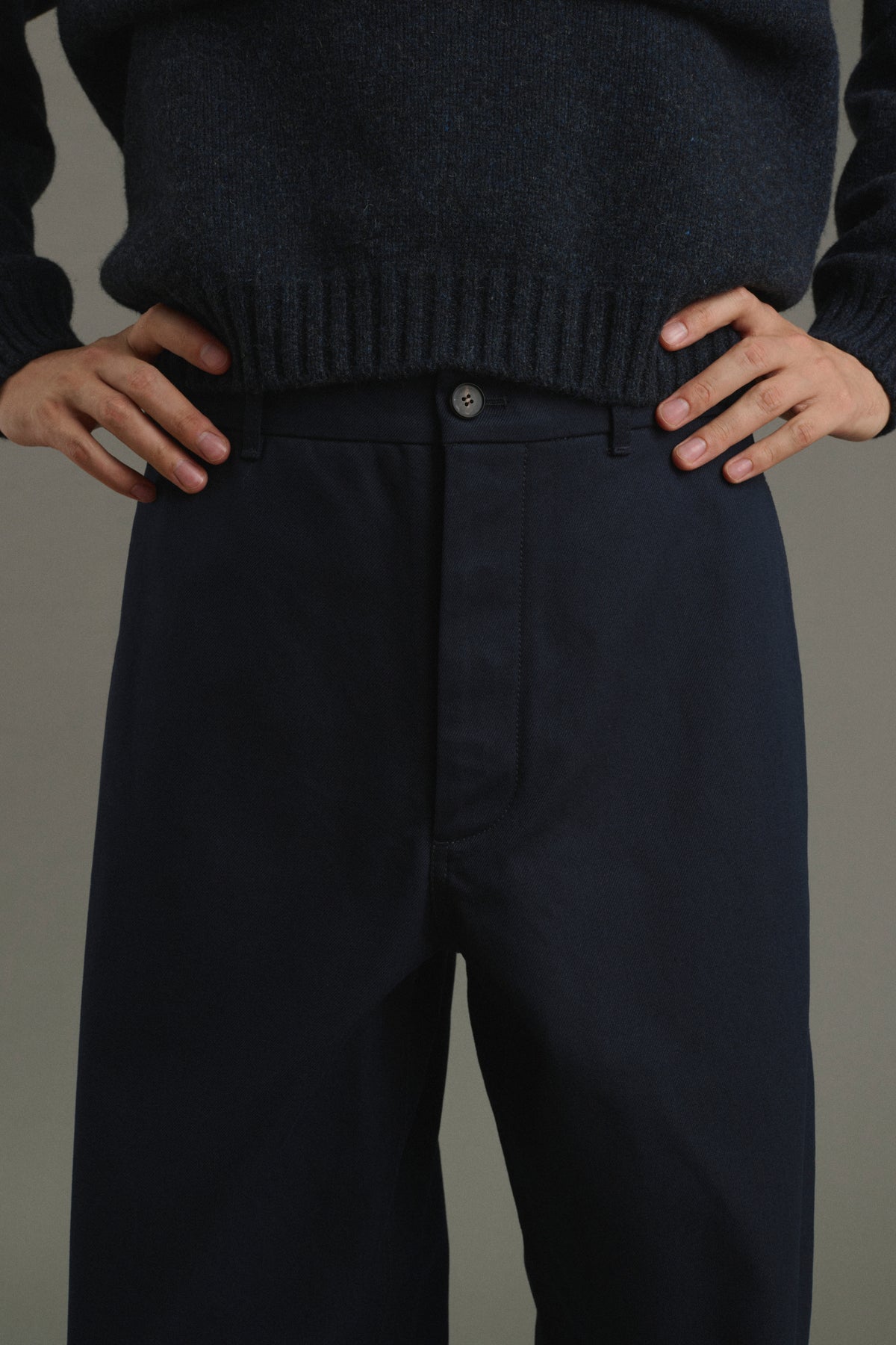 Hose Chet - Marineblau - Baumwolle - Herren