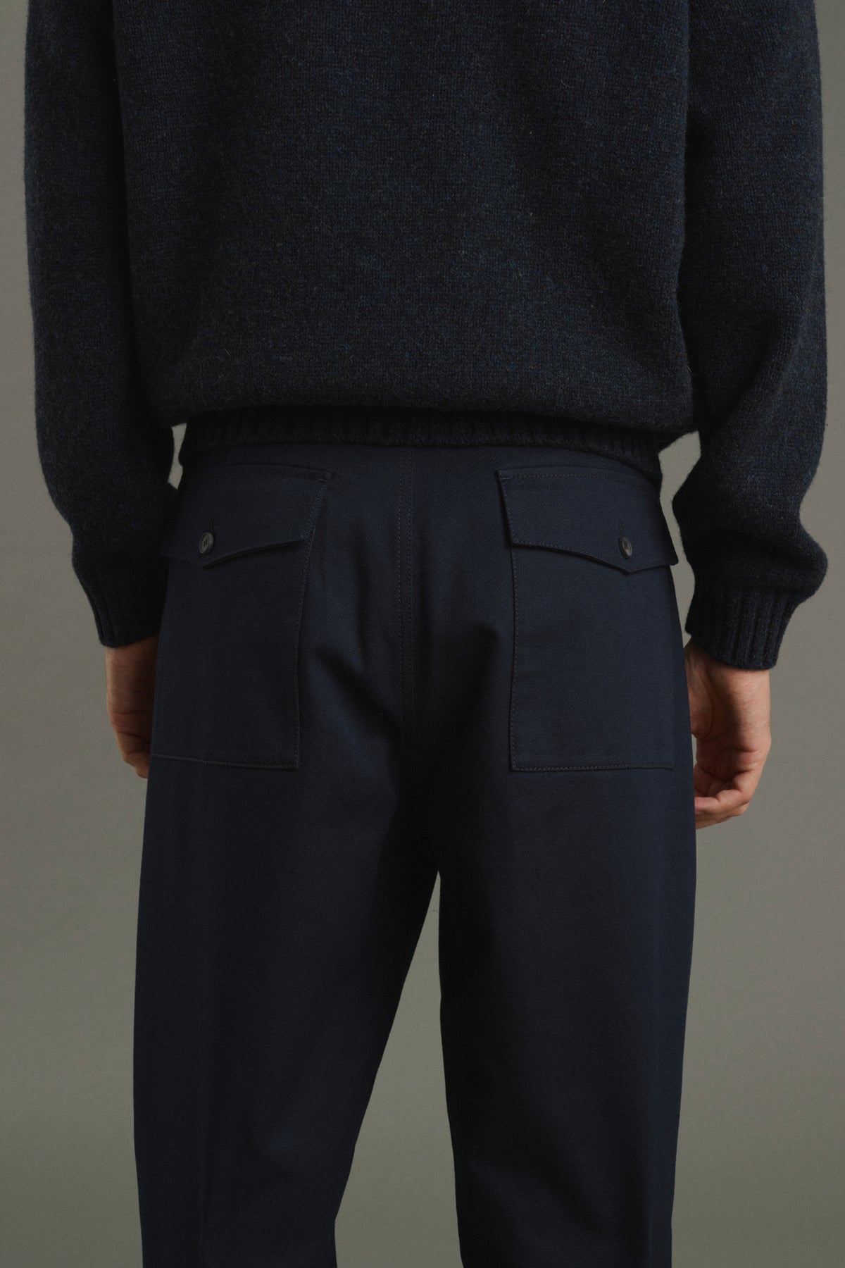 Hose Chet - Marineblau - Baumwolle - Herren