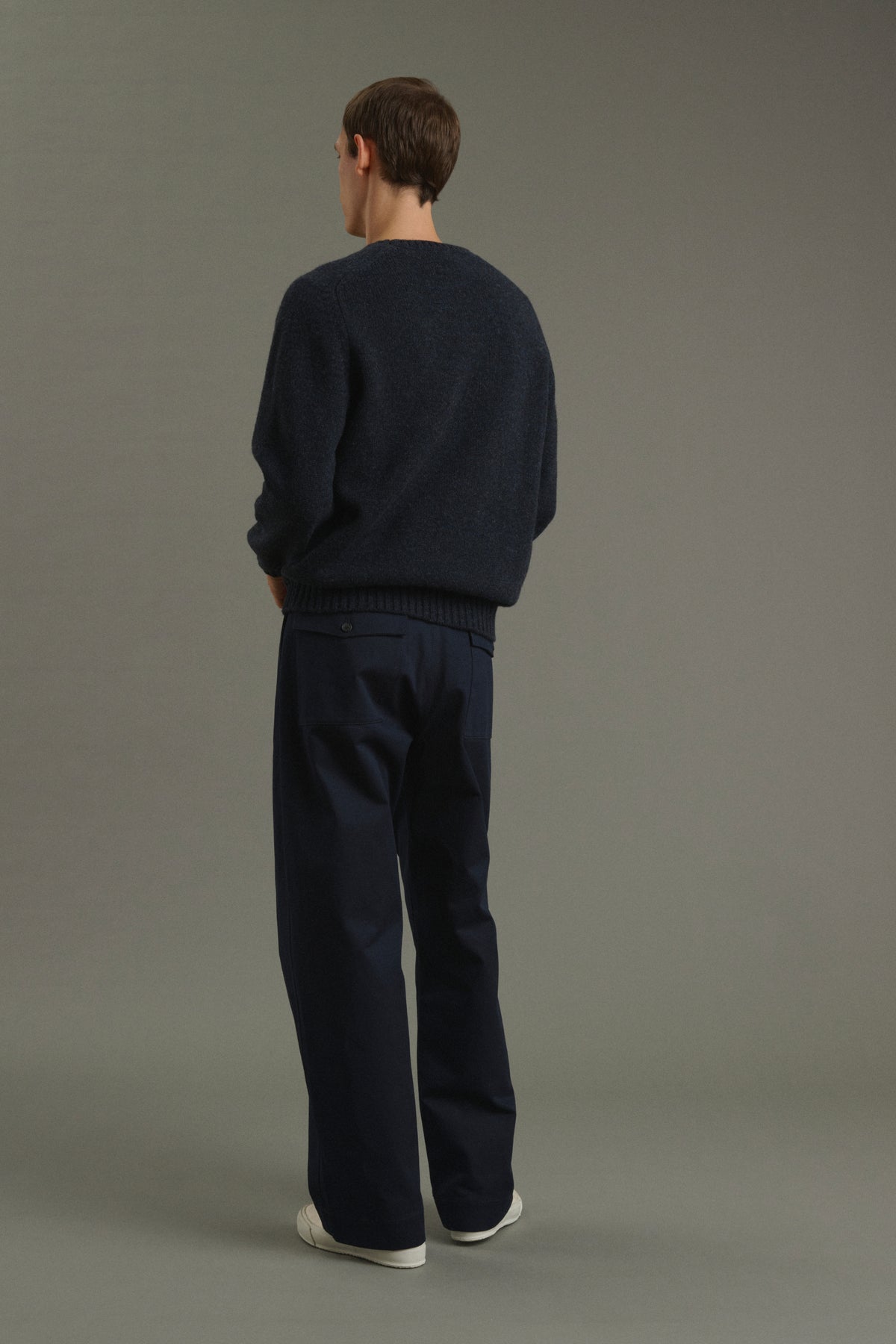 Hose Chet - Marineblau - Baumwolle - Herren vue 2
