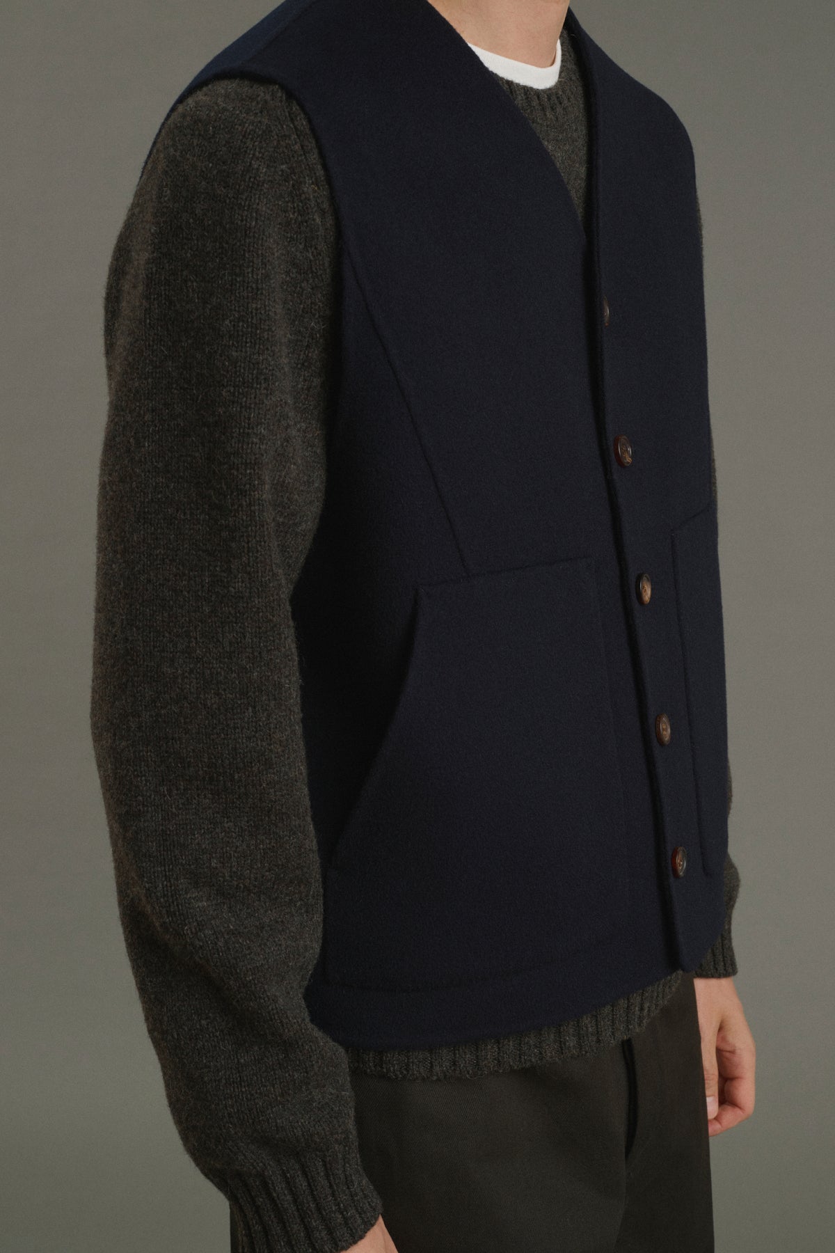 Jacke Romain - Dunkles Marineblau - Doubleface - Herren