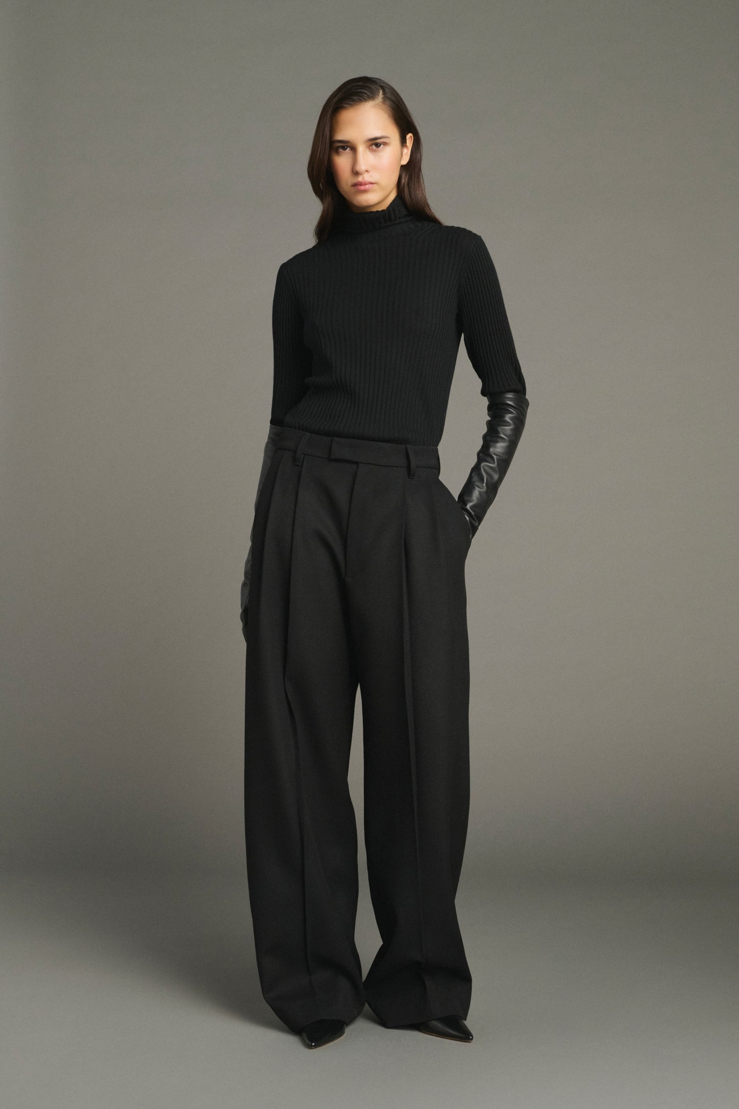 Pullover Filao - Black - Merino Wool - Women