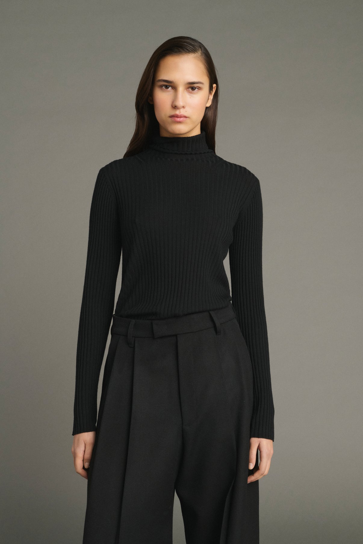 Filao Pullover - Black - Merino Wool - Women vue 3