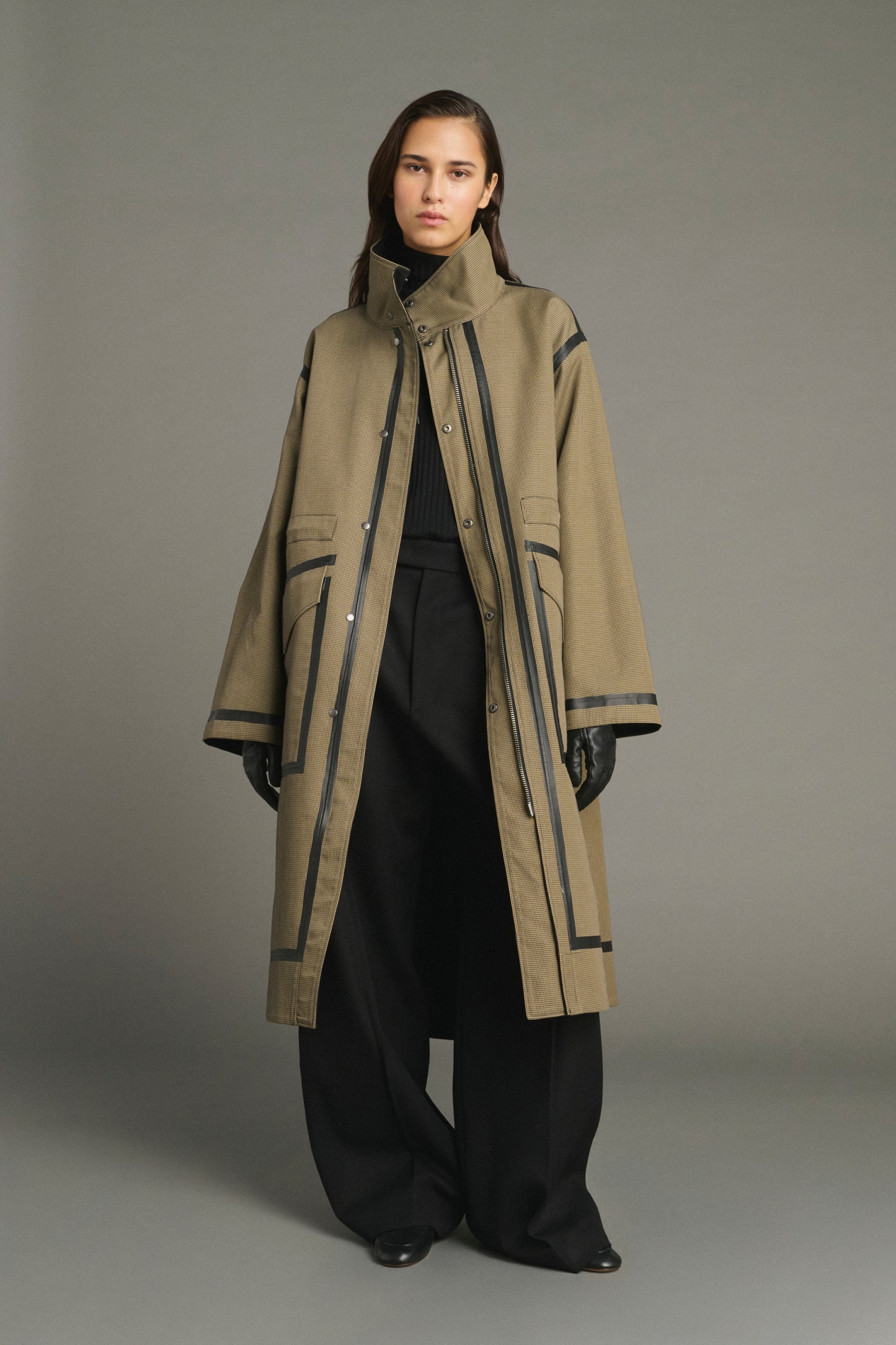 Luce coat - Black/Beige - Cotton - Women