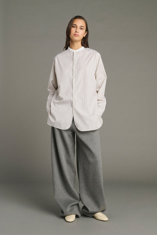 Trousers Horatio - Light Grey - Wool - Women