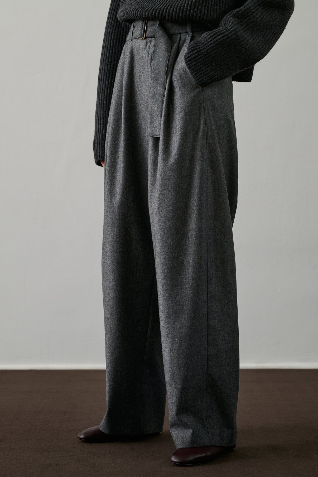 Pantalon Cole - Gris - Laine - Femme vue 2