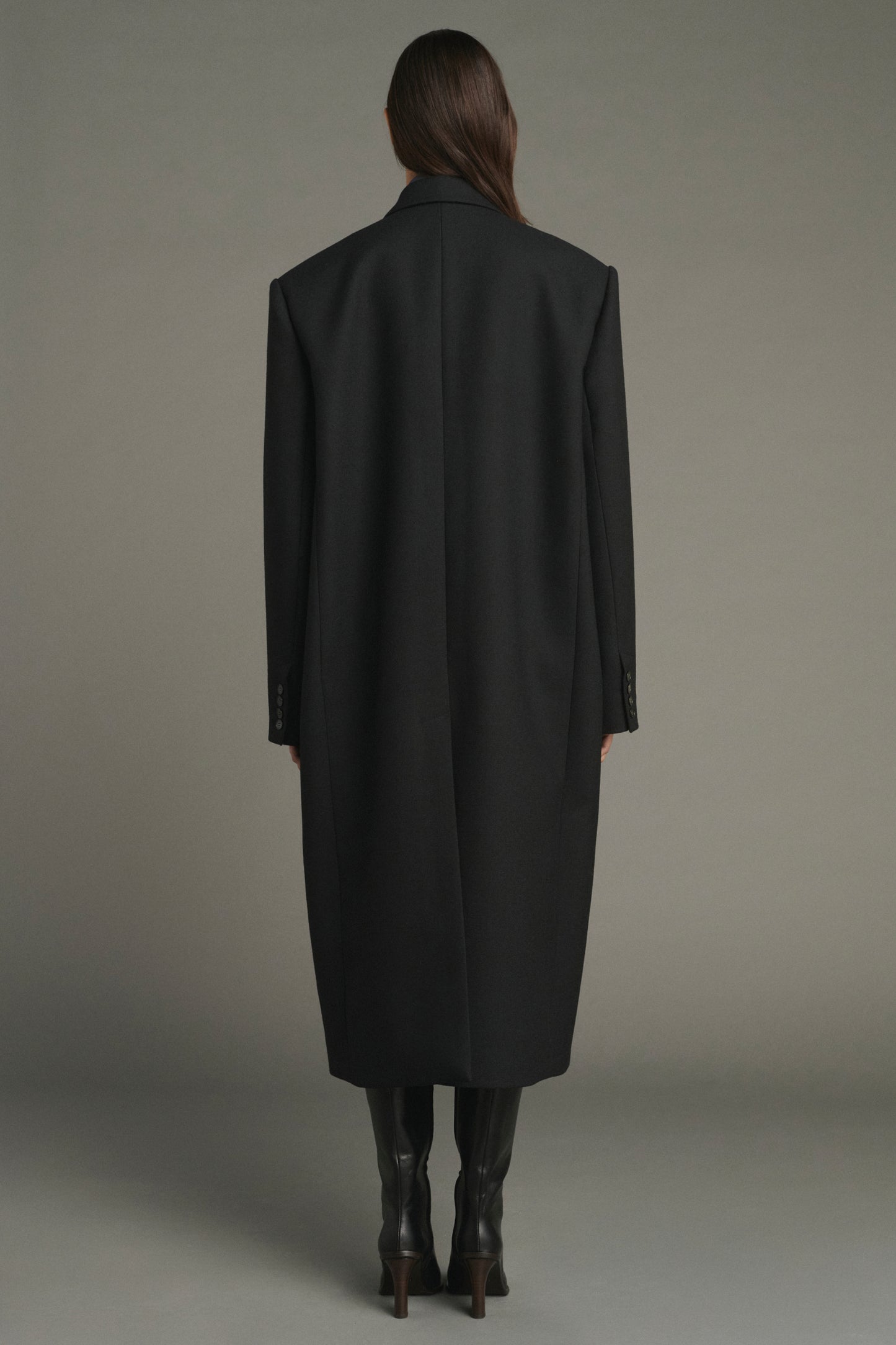 Jim Coat - Black - Wool - Women