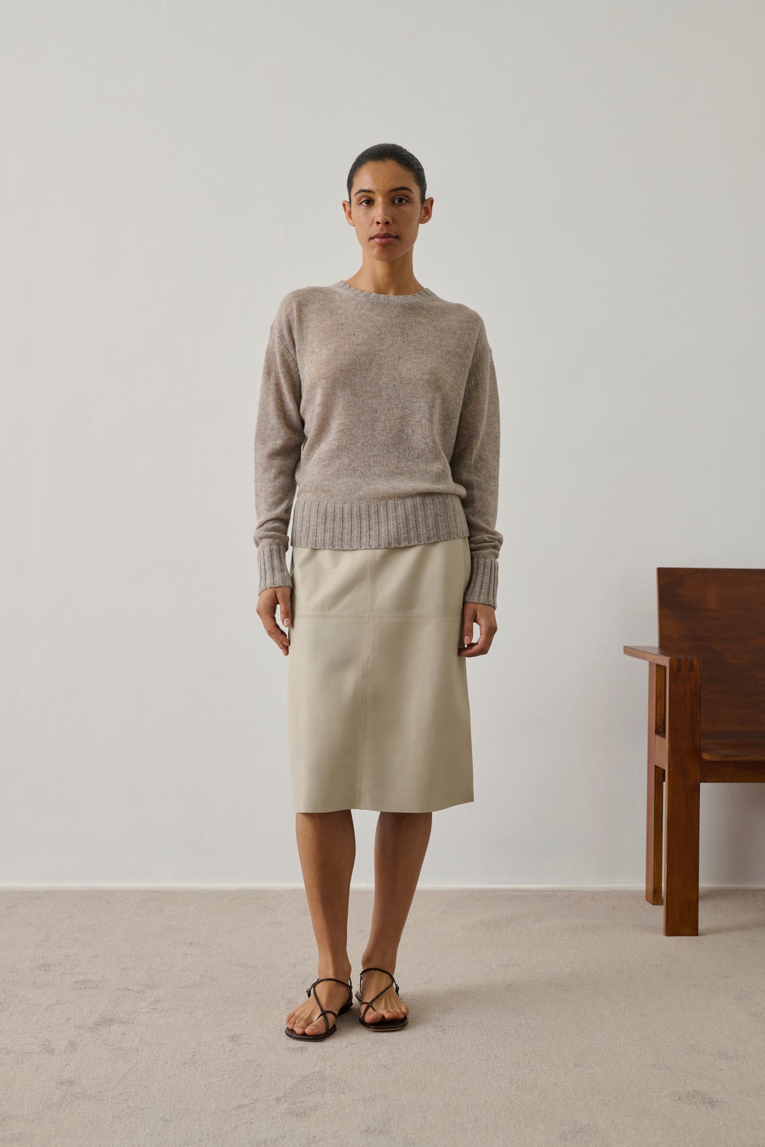 Pullover Dona - Grau - Merinowolle - Damen