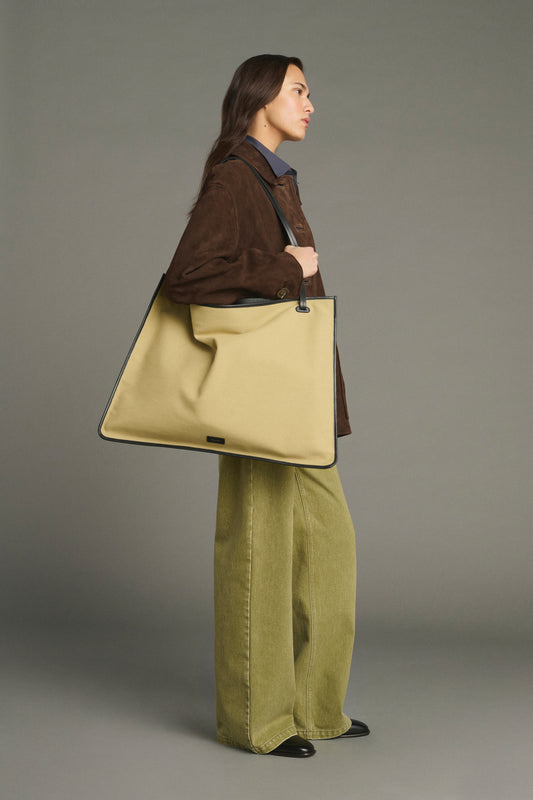 Shopper Darla - Beige/Schwarz - Baumwolle - Damen