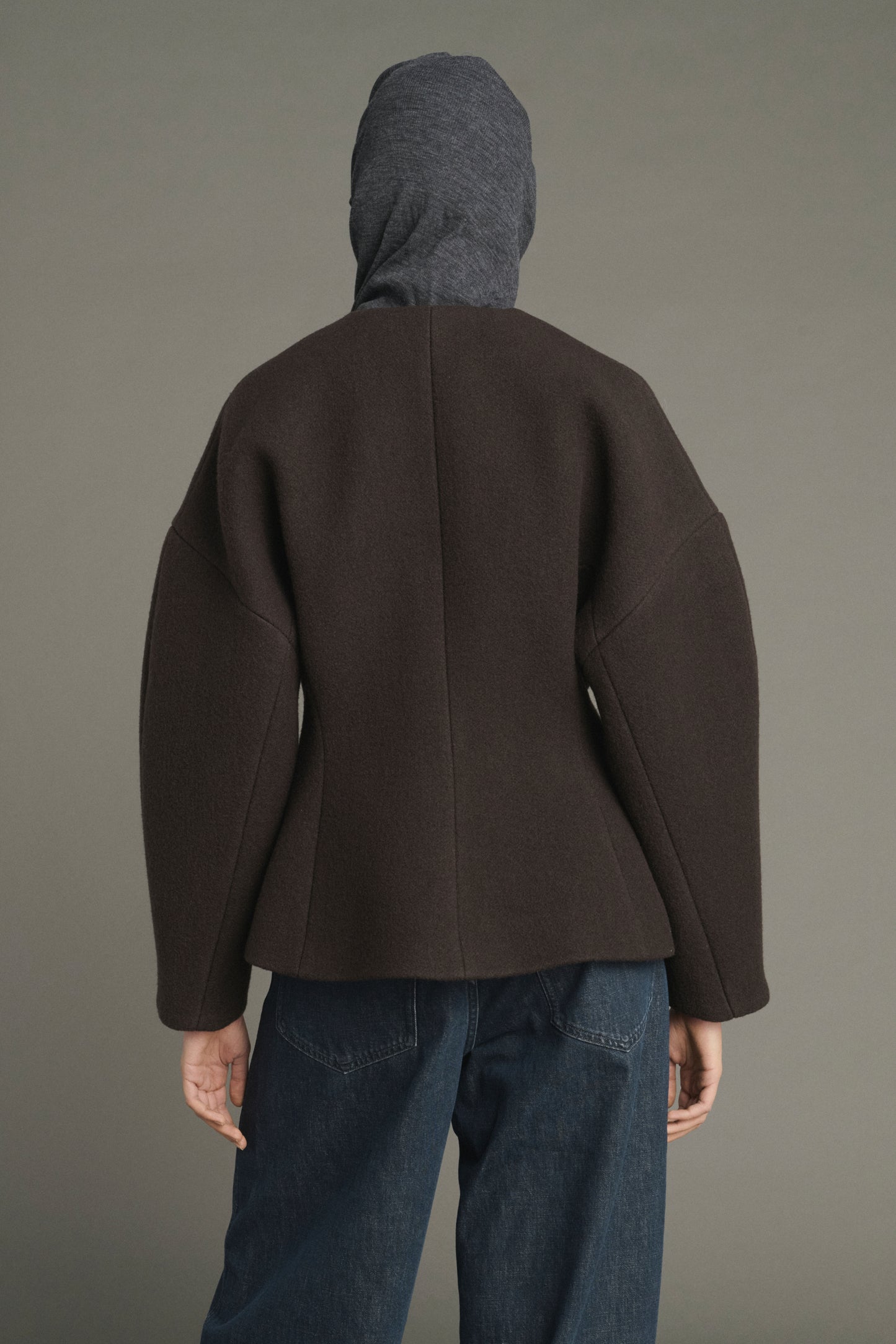 Jacke France – Ebenholzgrün – Baumwolle – Damen
